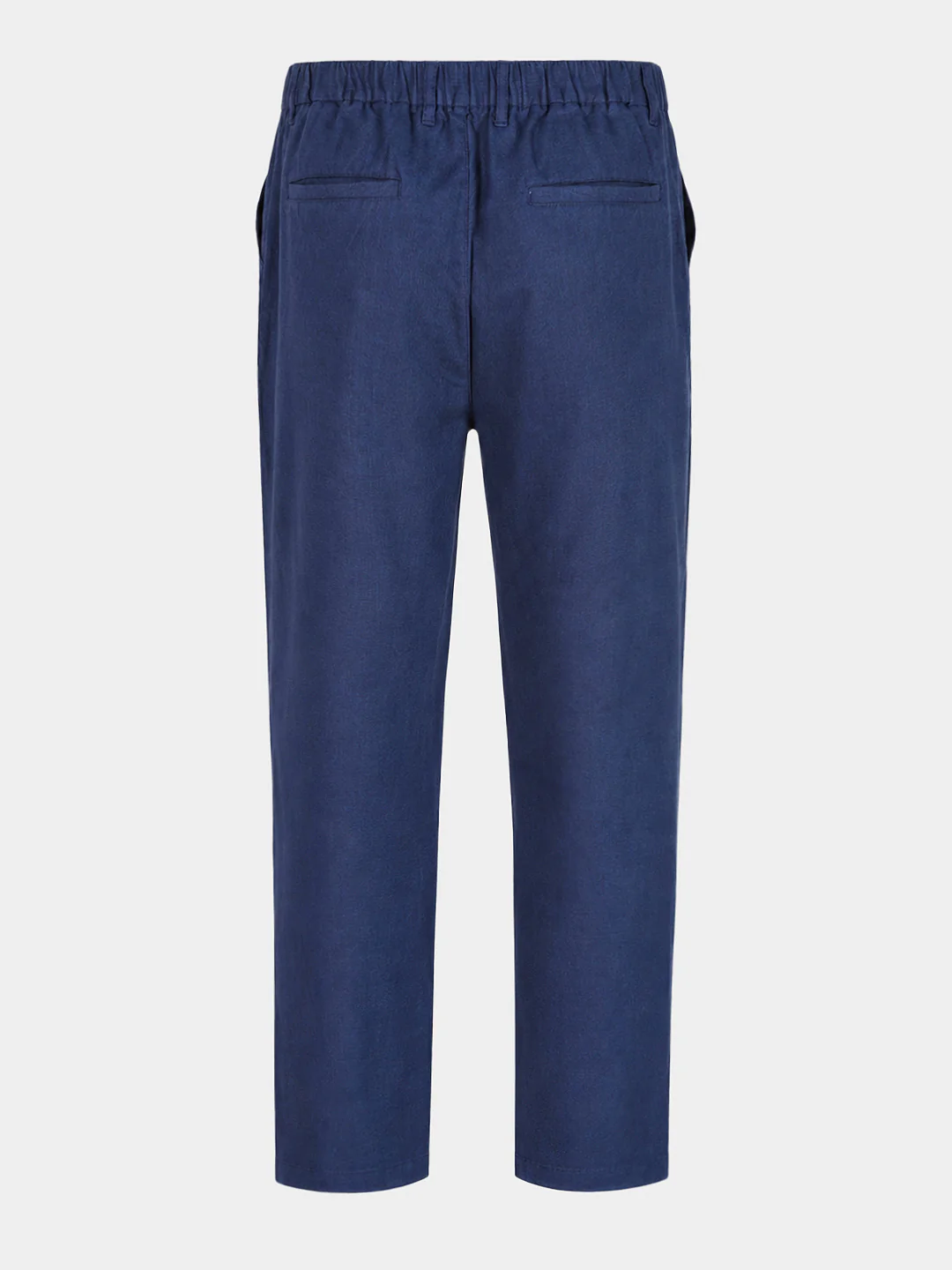 Men's Navy Regular Fit Solid Resort Wear Joggers - Image 8