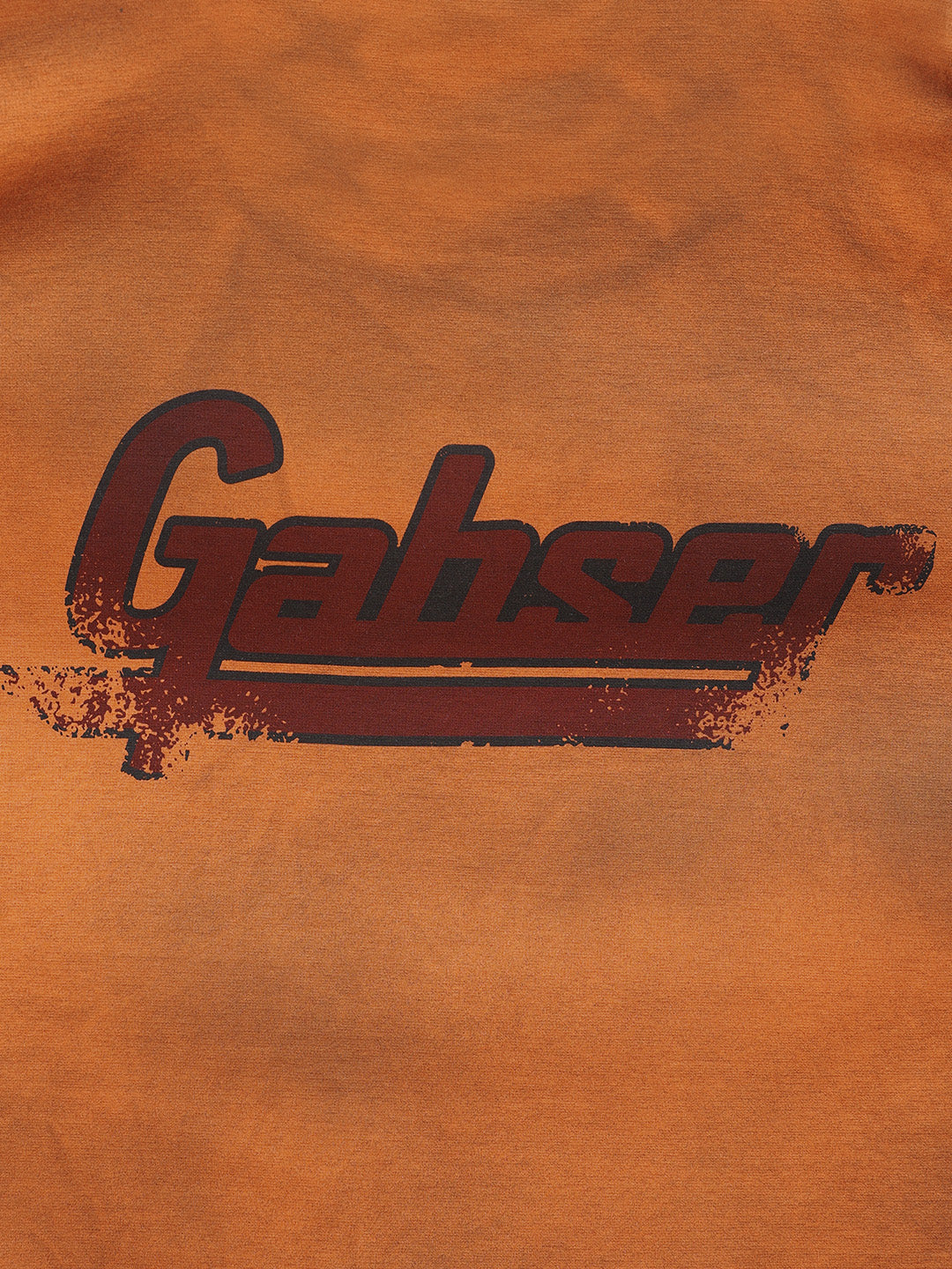Men's Orange Relaxed Fit Graphic Printed 240 GSM Casual T-Shirt - Image 6