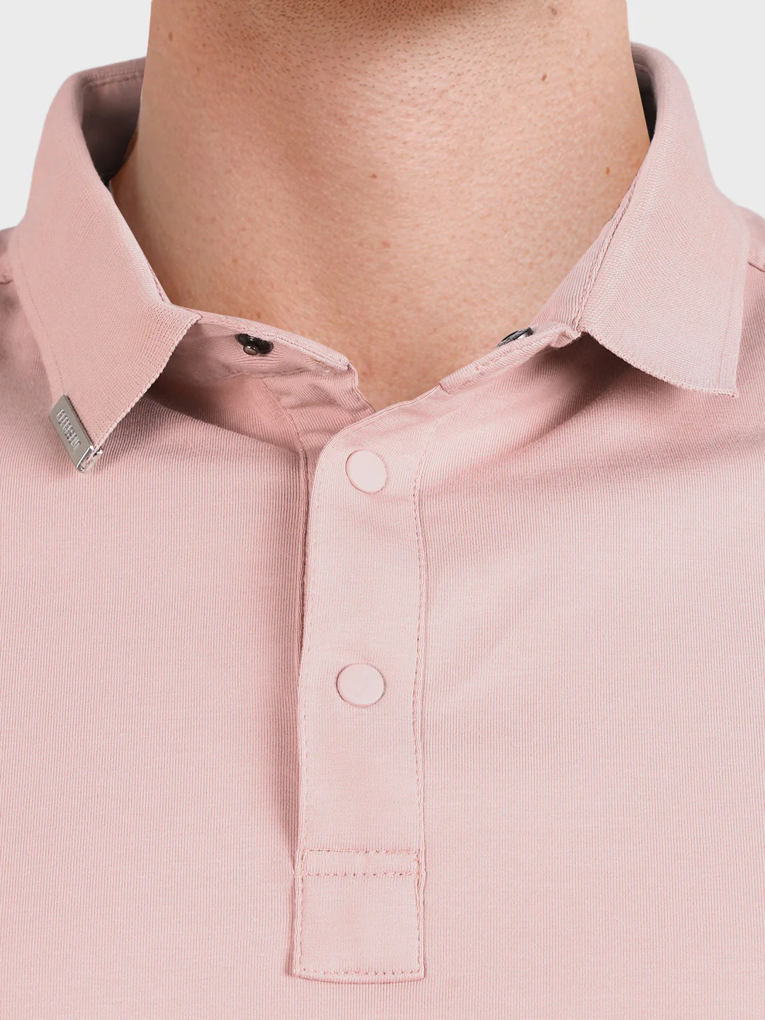 Men's Pink Regular Fit Printed Casual Polo T-Shirt - Image 3