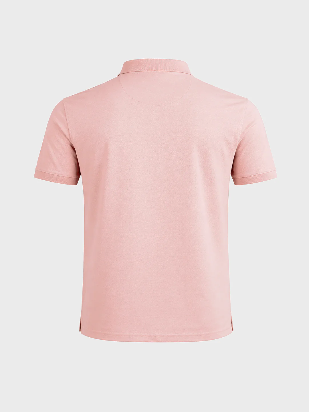 Men's Pink Regular Fit Printed Casual Polo T-Shirt - Image 7