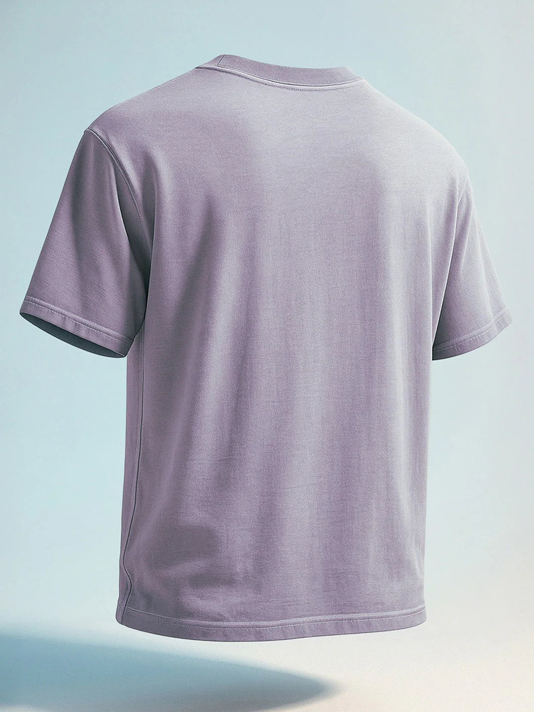 Men's Purple Relaxed Fit Graphic Printed 240 GSM Street Wear T-Shirt - Image 7