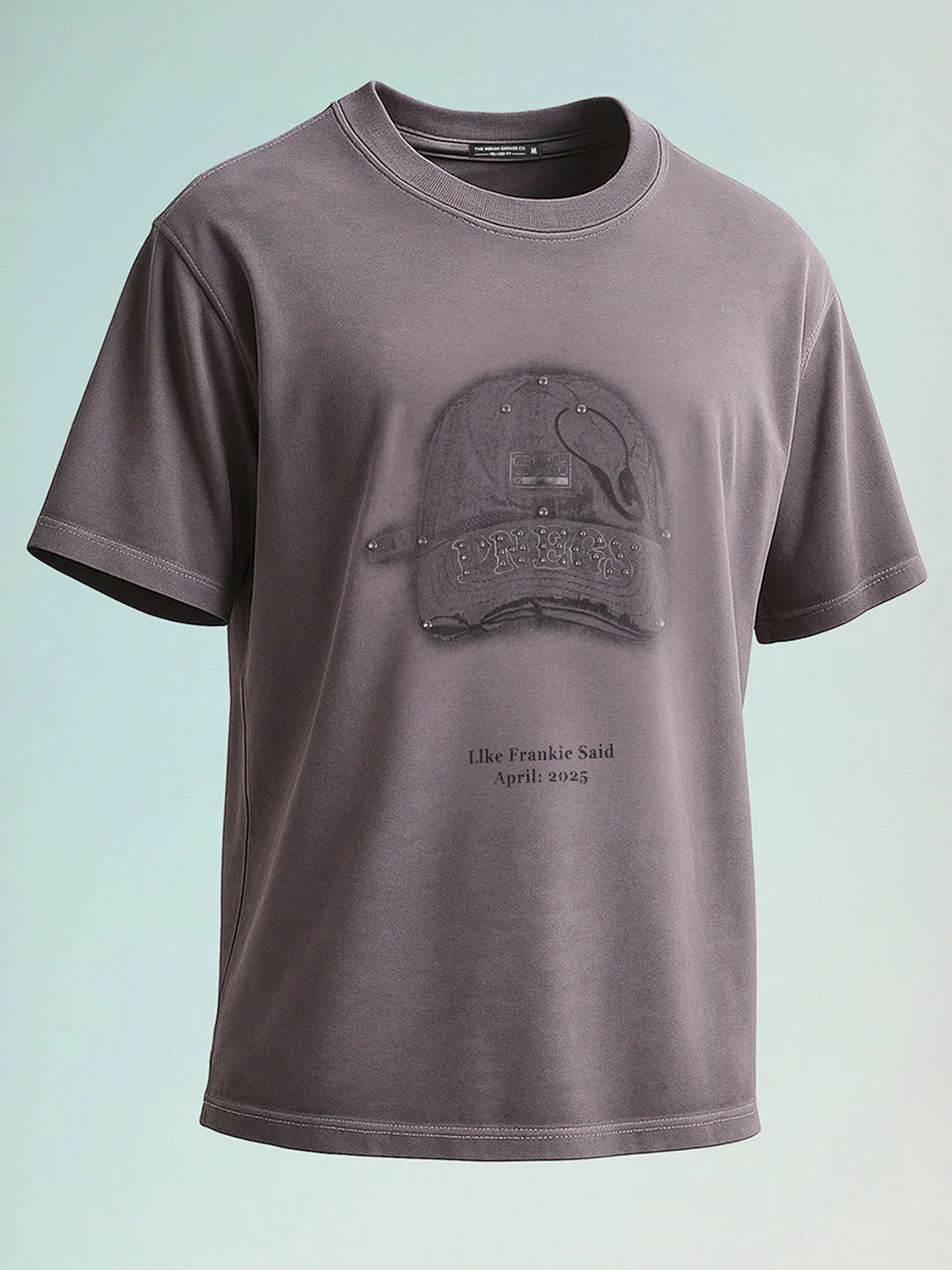 Men's Purple Relaxed Fit Graphic Printed 240 GSM Street Wear T-Shirt - Image 7