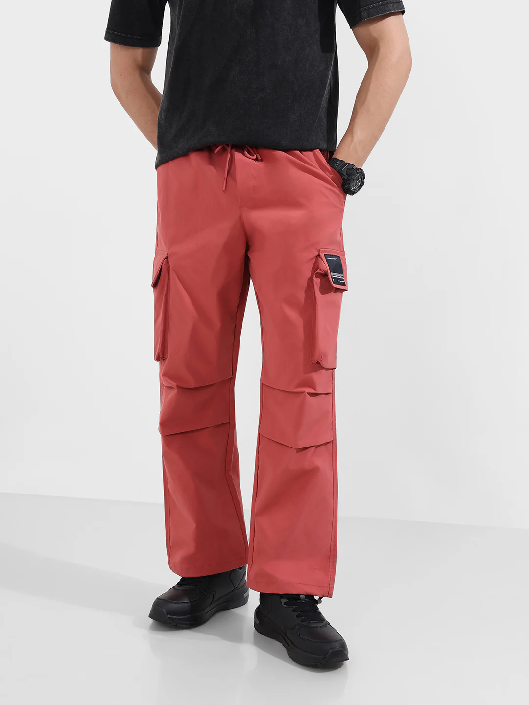 Men's Astro Dust Baggy Fit Textured Utility Cargo