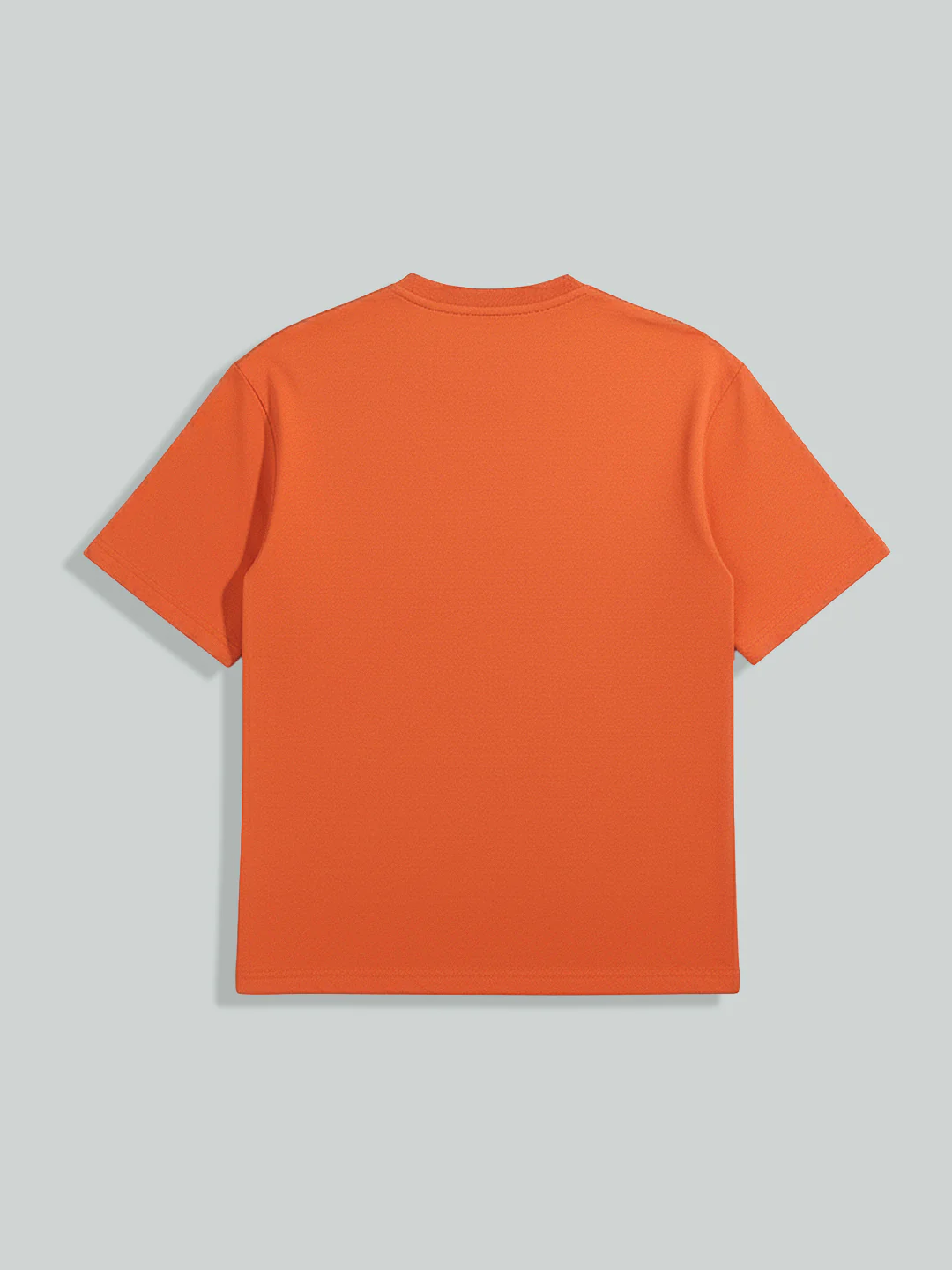 Men's Rust Relaxed Fit Embroided 240 GSM Casual T-Shirt - Image 9