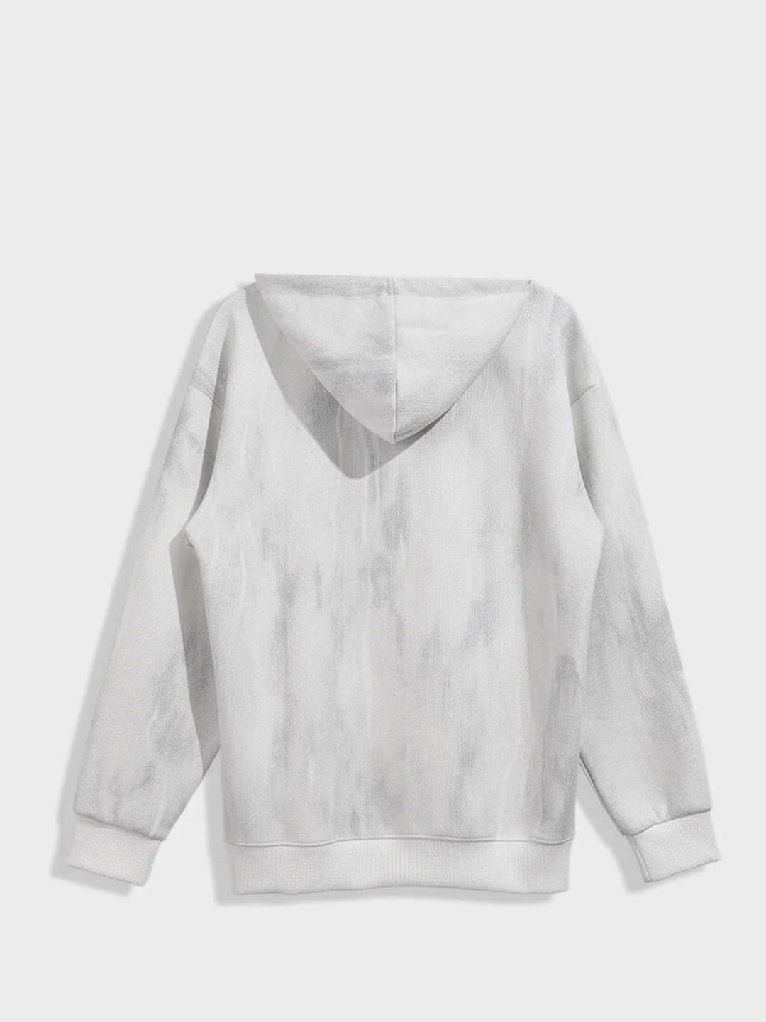 Men's White Oversized Fit Solid Casual Sweatshirt - Image 5