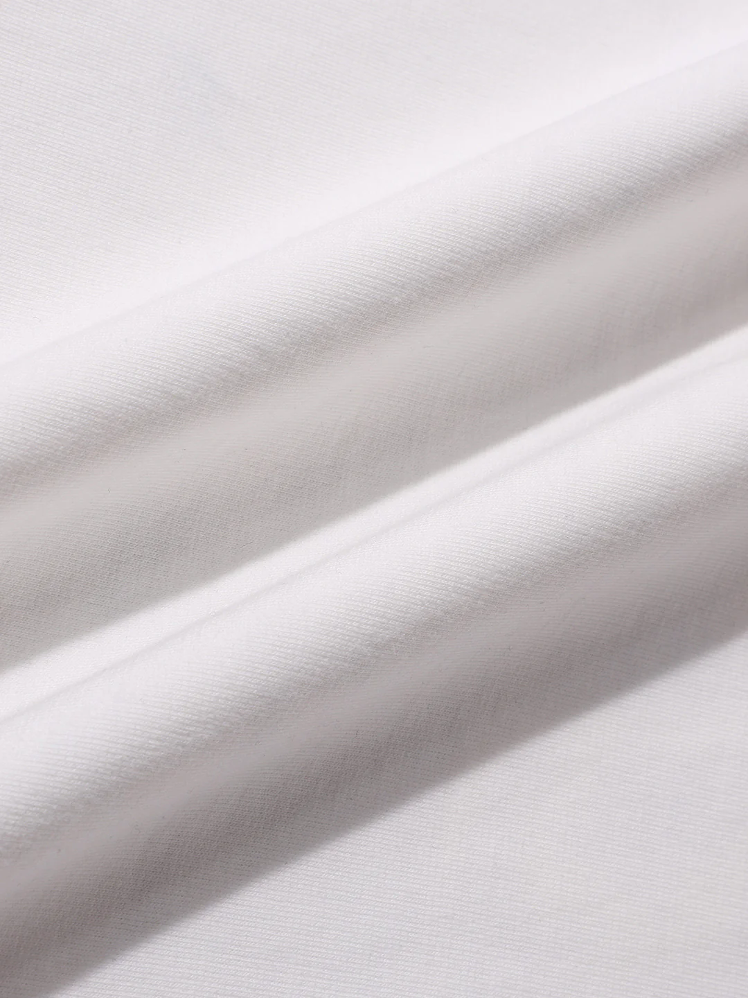 Men's White Relaxed Fit Embroided 240 GSM Casual T-Shirt - Image 7