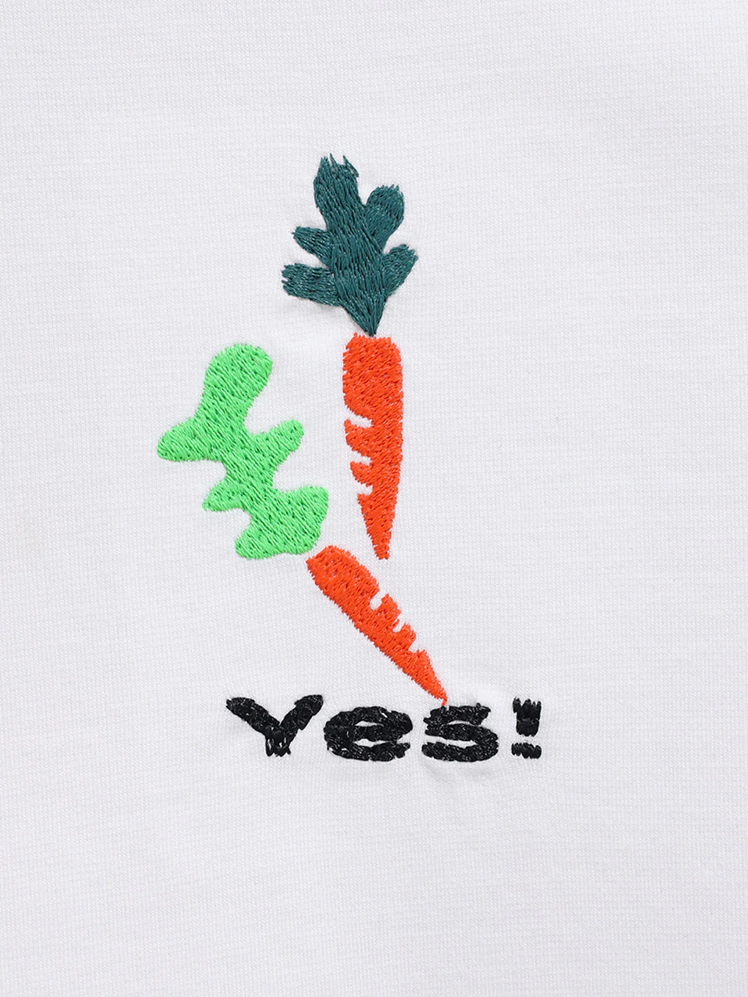 Men's White Relaxed Fit Embroided 240 GSM Casual T-Shirt - Image 4
