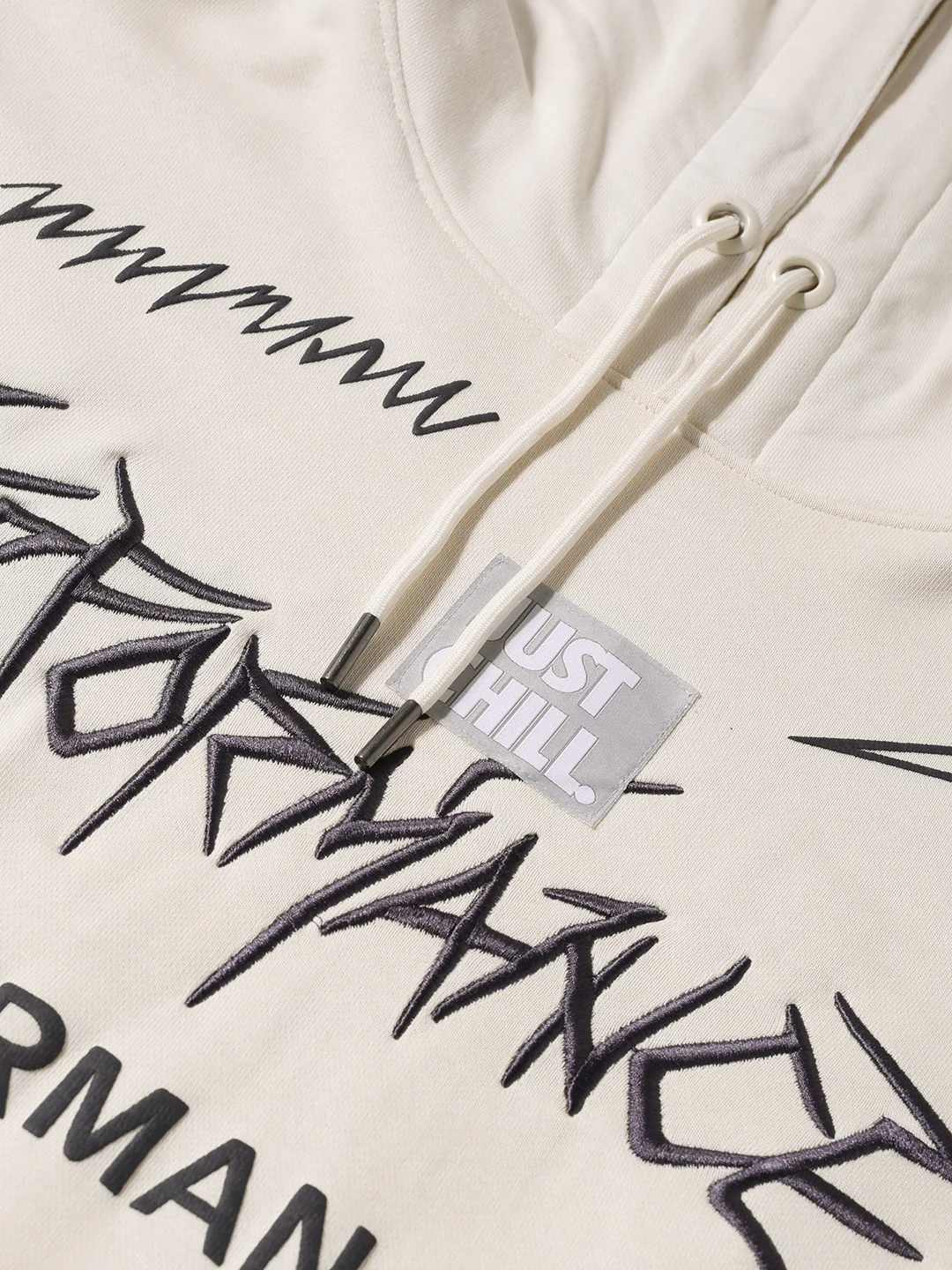 Men's White Relaxed Fit Graphic Printed Casual Sweatshirt - Image 3