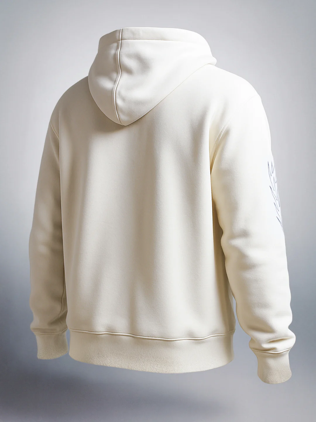 Men's White Relaxed Fit Graphic Printed Casual Sweatshirt - Image 5