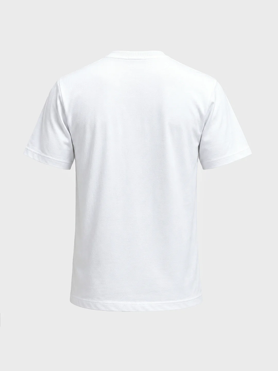 Men's White Relaxed Fit Graphic Printed Casual T-Shirts - Image 7