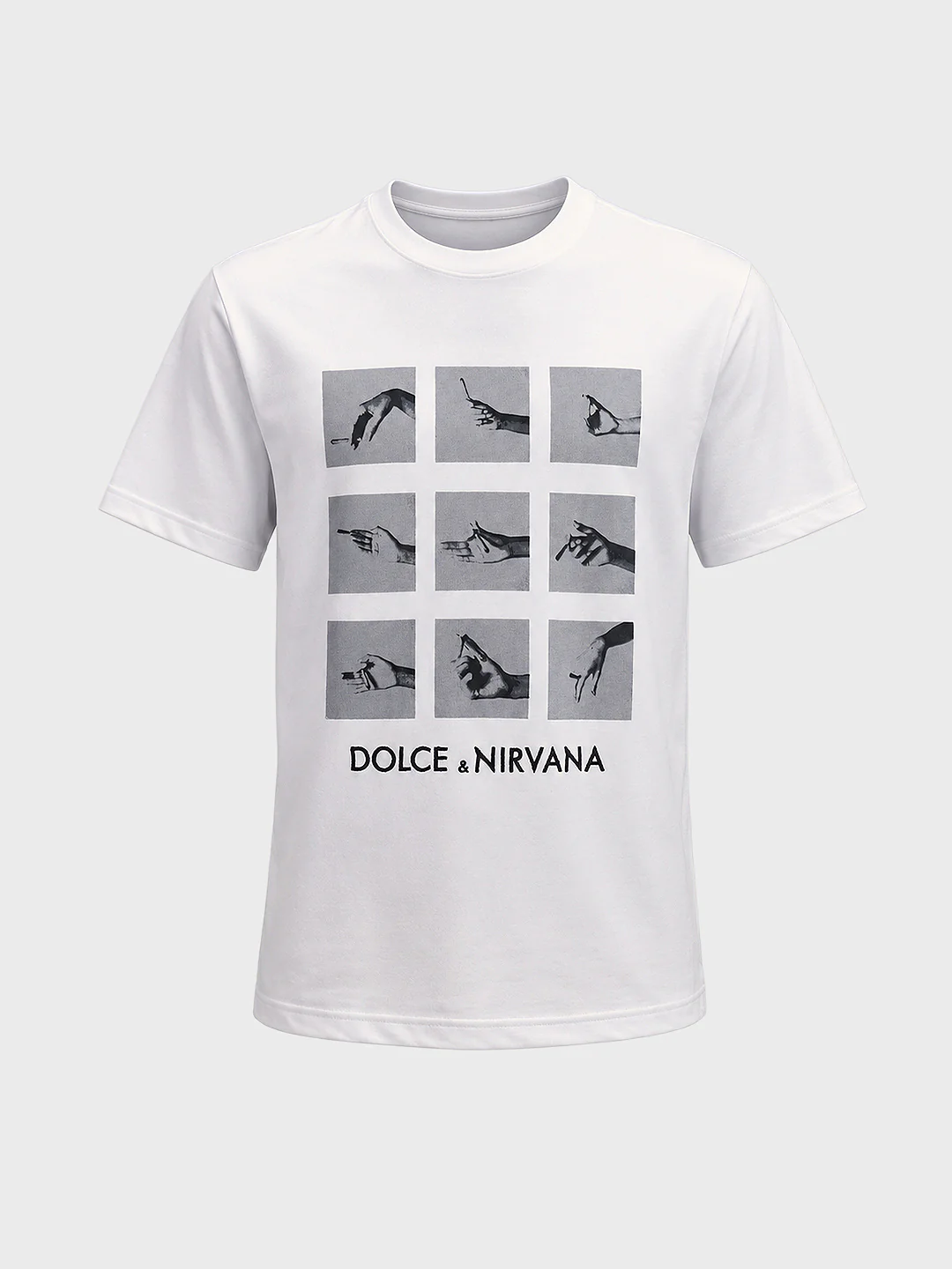 Men's White Relaxed Fit Graphic Printed Casual T-Shirts - Image 6