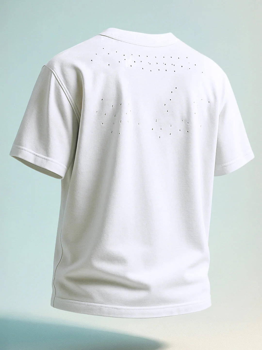 Men's White Relaxed Fit Graphic Printed 240 GSM Street Wear T-Shirt - Image 7