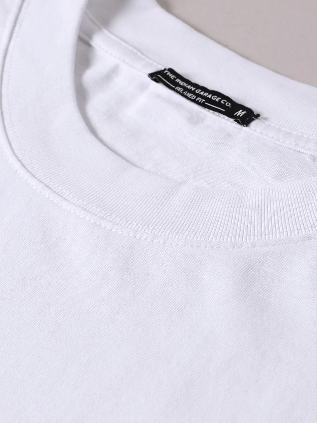 Men's White Relaxed Fit Graphic Printed 240 GSM Street Wear T-Shirt - Image 3