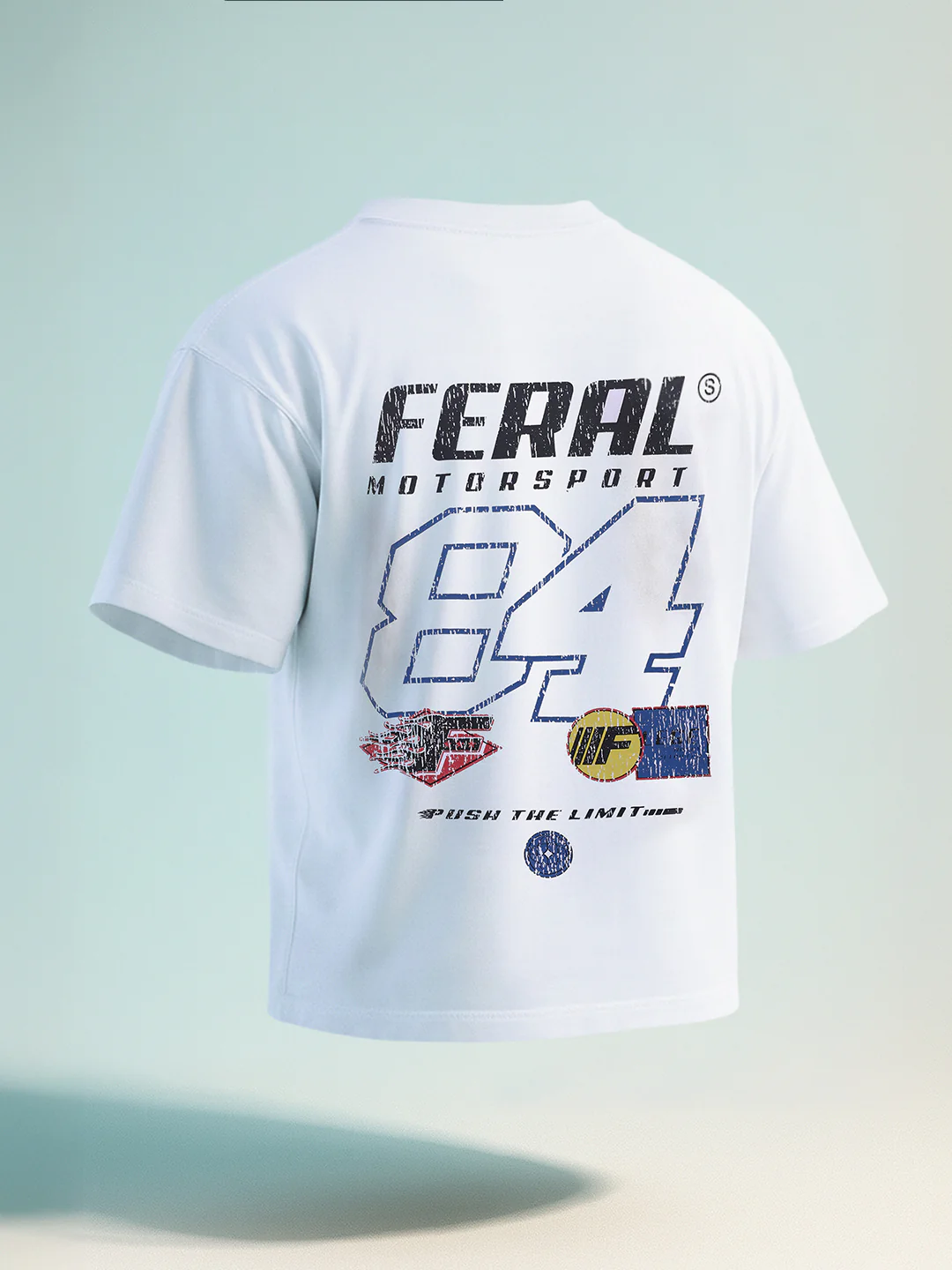 Men's White Relaxed Fit Graphic Printed 240 GSM Street Wear T-Shirt - Image 8
