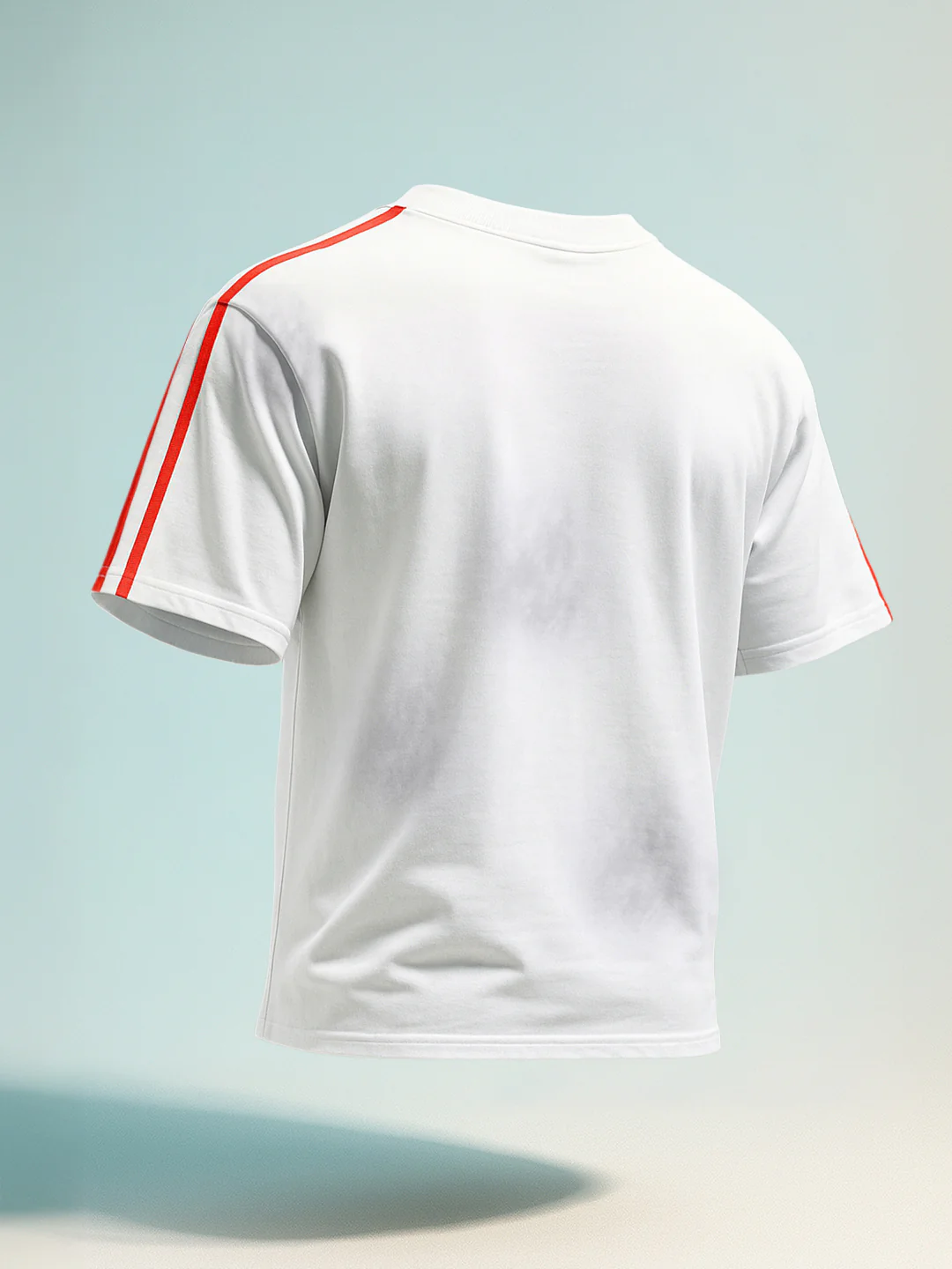 Men's White Relaxed Fit Graphic Printed 240 GSM Street Wear T-Shirt - Image 8