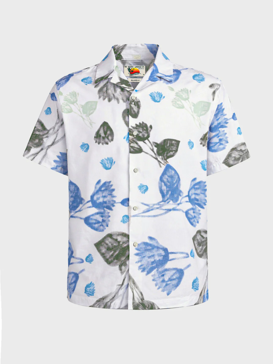 Men's White Relaxed Fit Printed Casual Shirts - Image 6