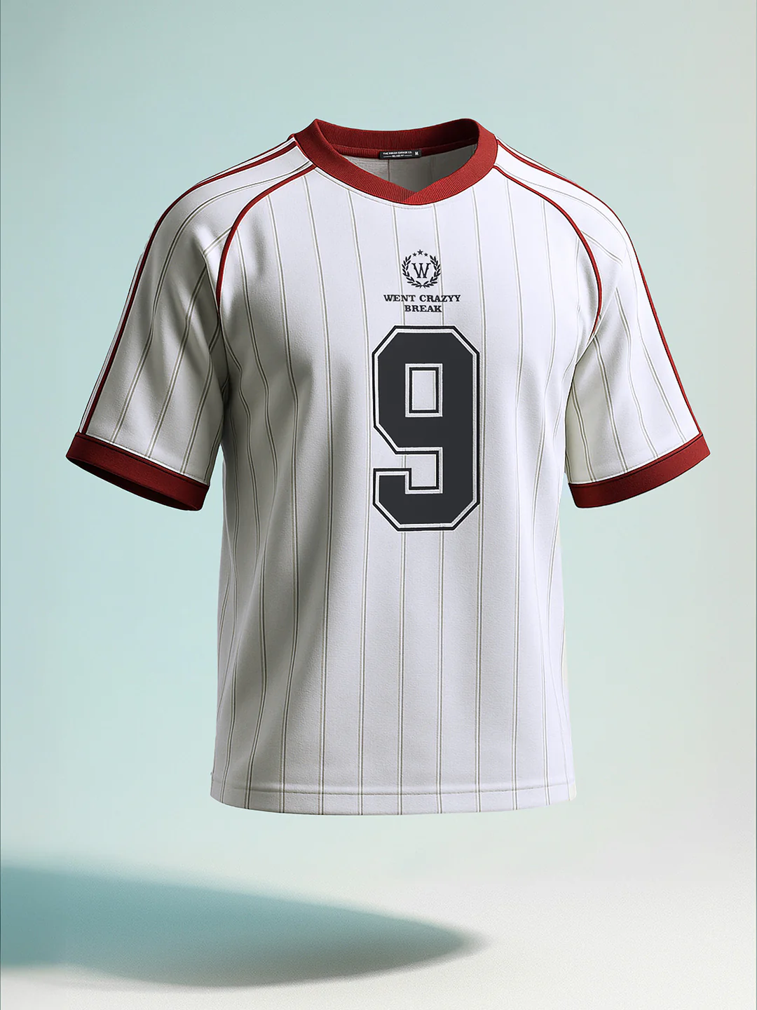 Men's White Relaxed Fit Printed 240 GSM Sport Wear T-Shirt - Image 3
