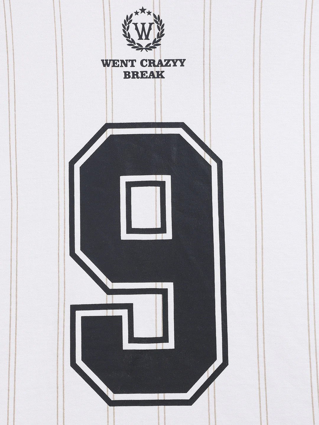 Men's White Relaxed Fit Printed 240 GSM Sport Wear T-Shirt - Image 4