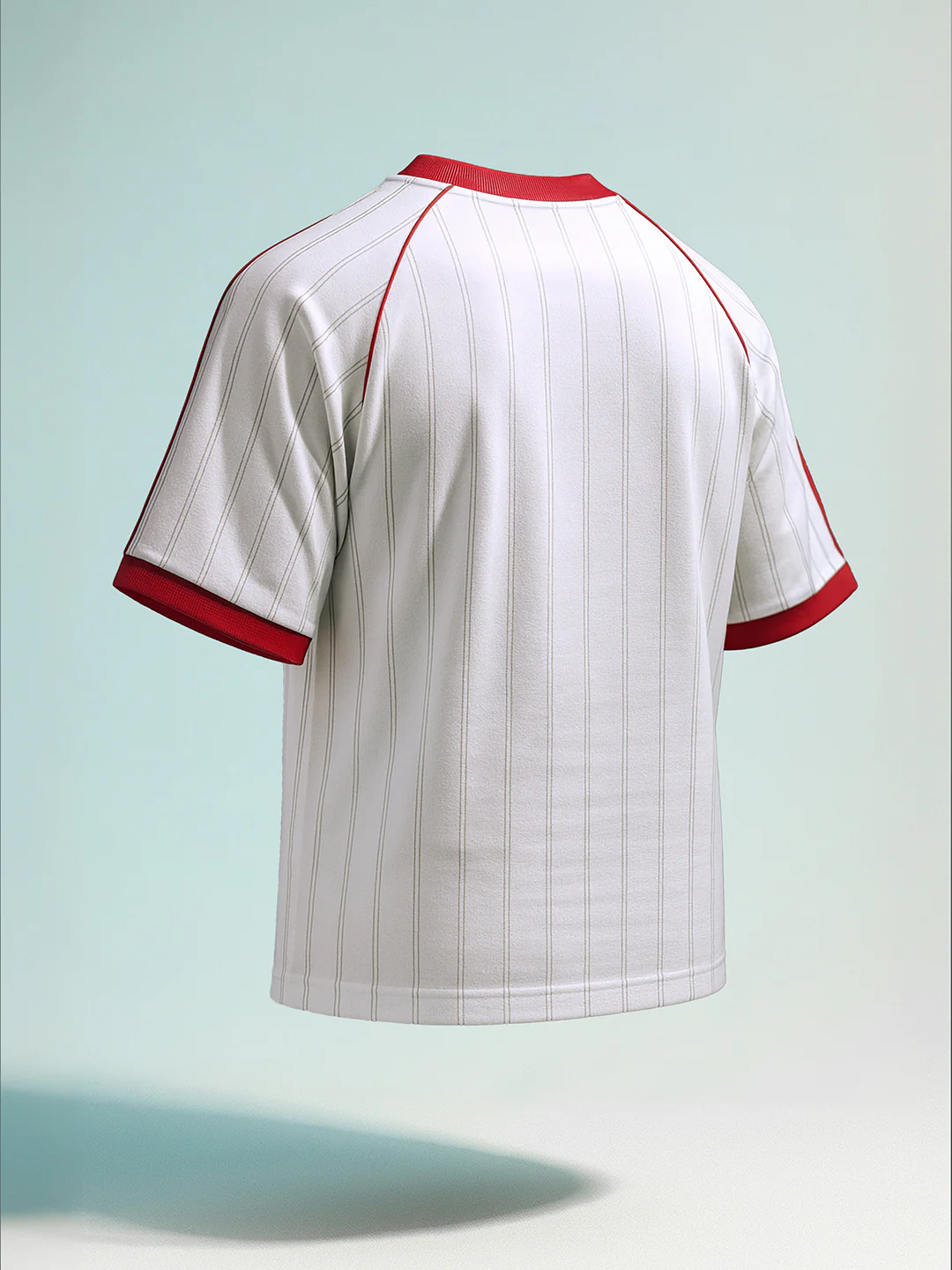 Men's White Relaxed Fit Printed 240 GSM Sport Wear T-Shirt - Image 5
