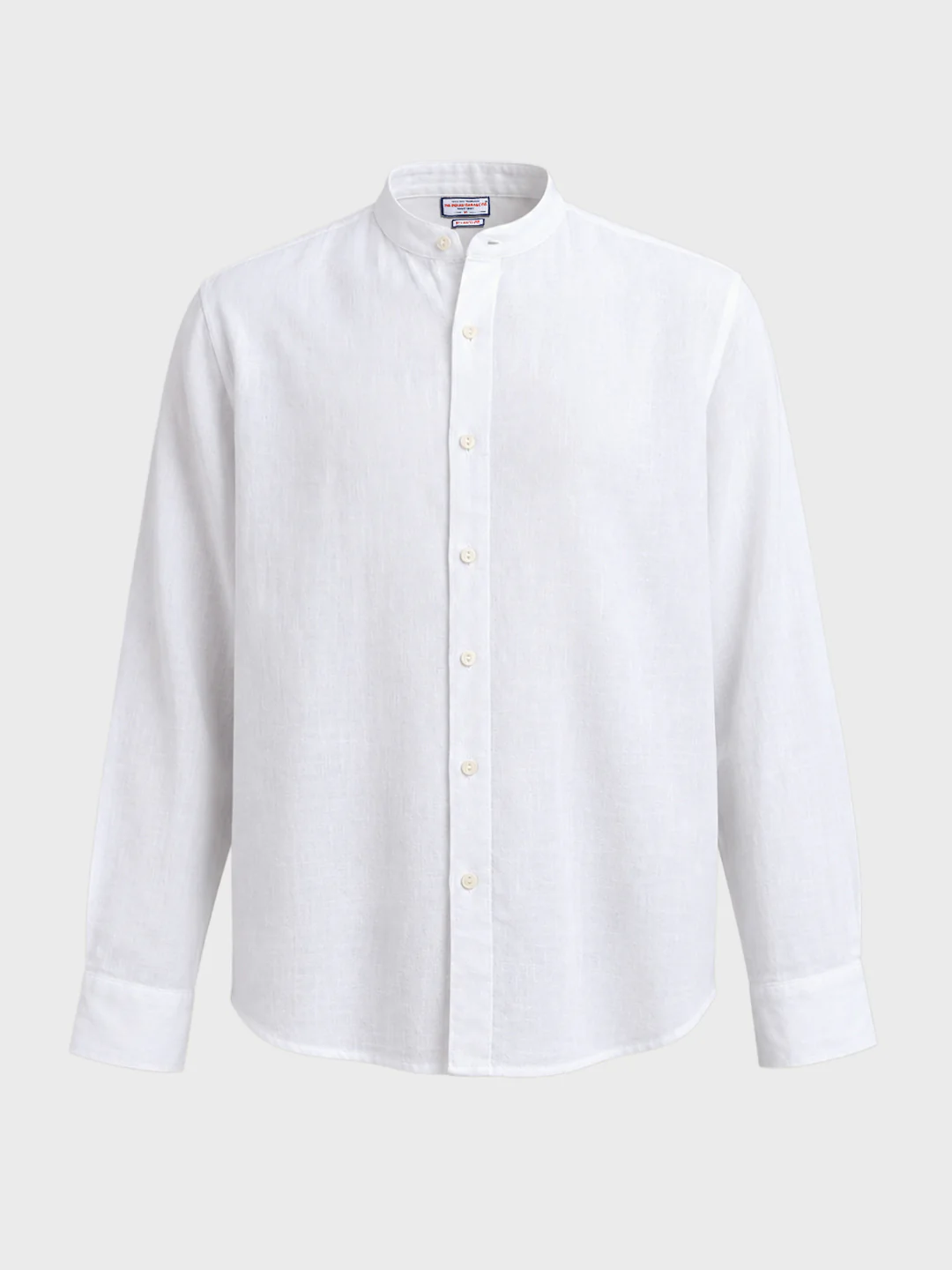 Men's White Relaxed Fit Solid Casual Shirt - Image 6