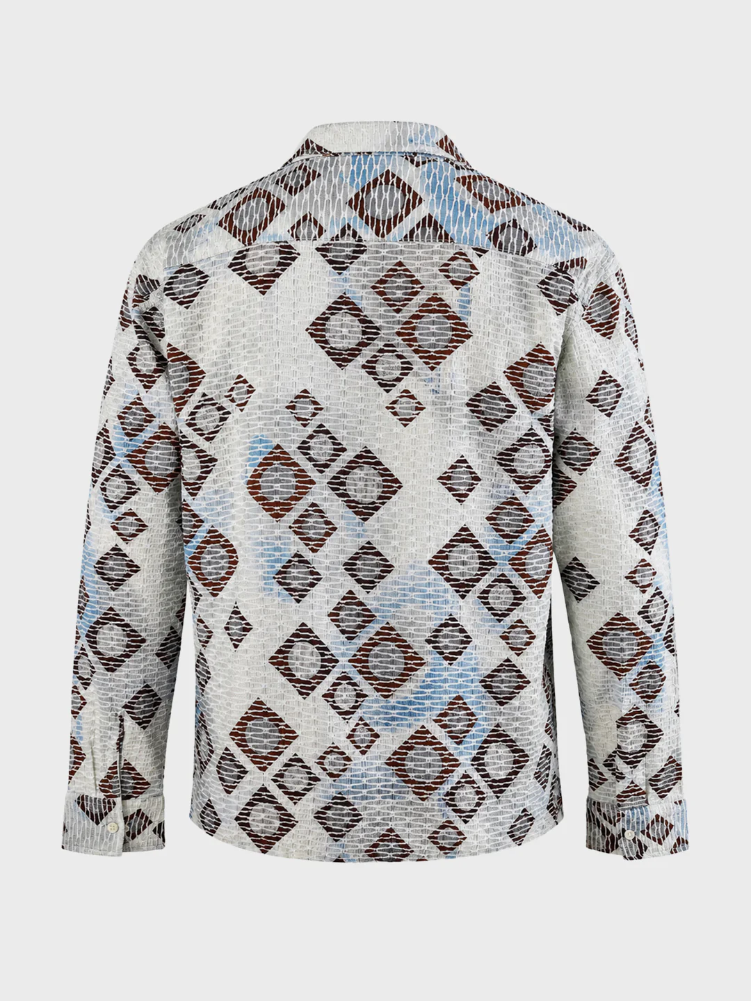 Men's Multicolor Relaxed Fit Solid Casual Shirt - Image 7