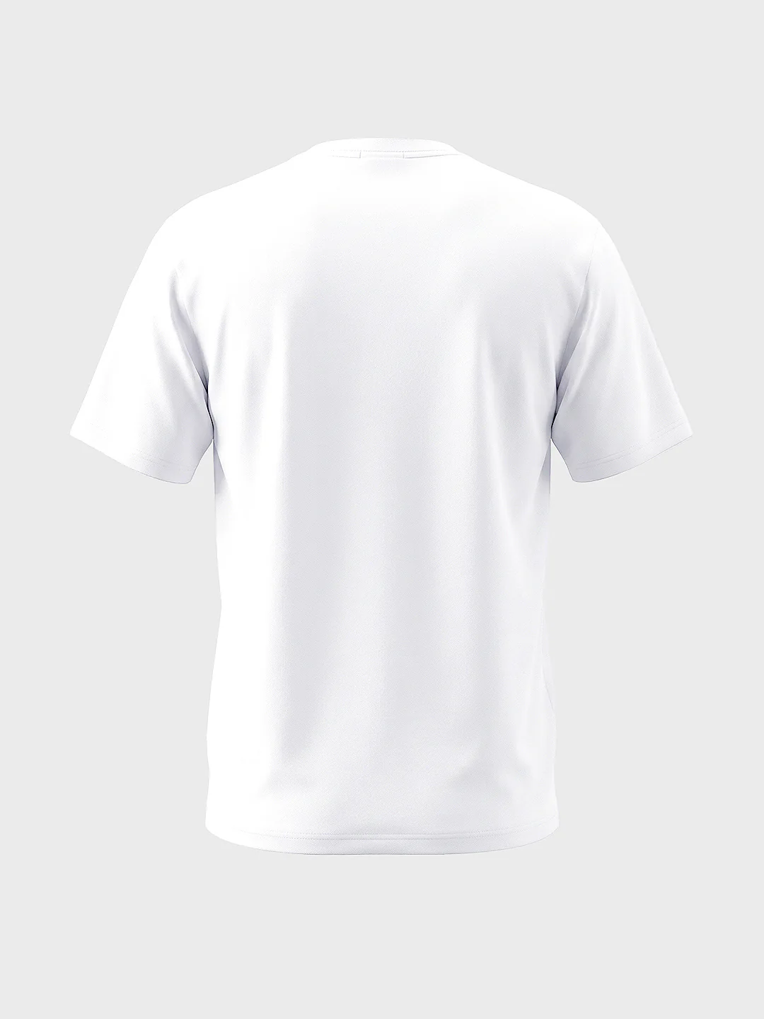 Men's White Relaxed Fit Embroidered Casual T-Shirt - Image 7