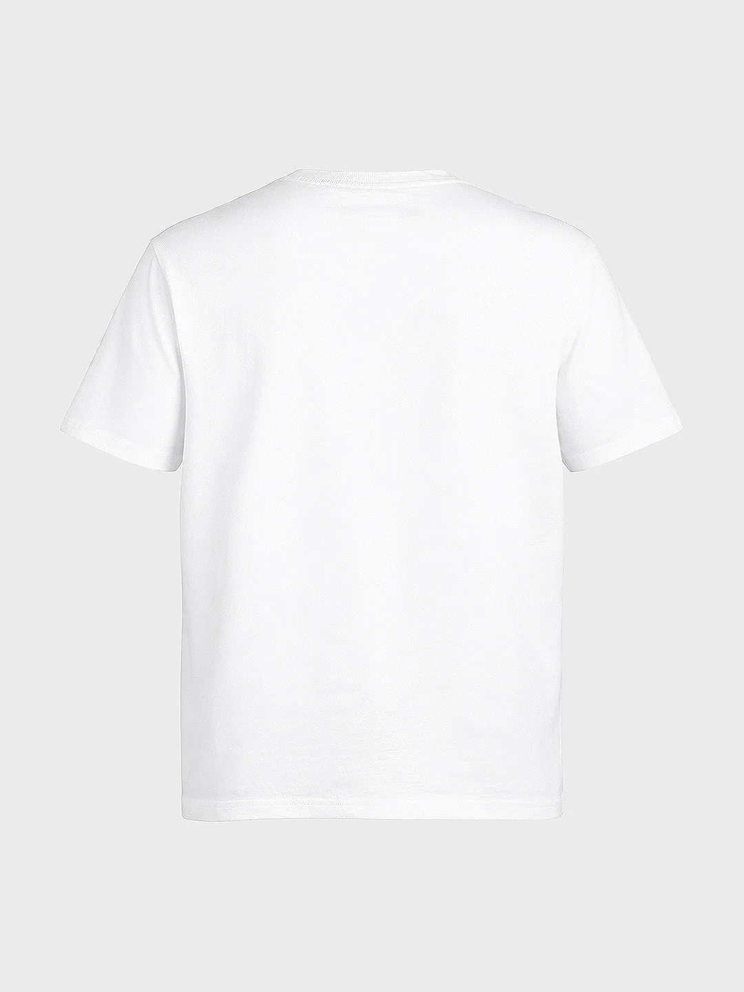 Men's White Relaxed Fit Graphic Printed Casual T-Shirt - Image 6