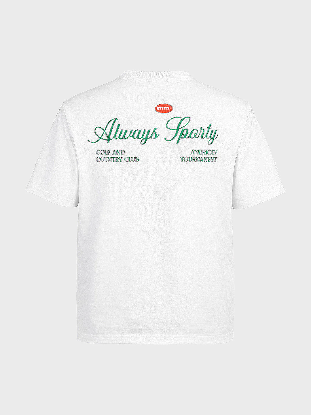 Men's White Relaxed Fit Embroidered Casual T-Shirt - Image 6