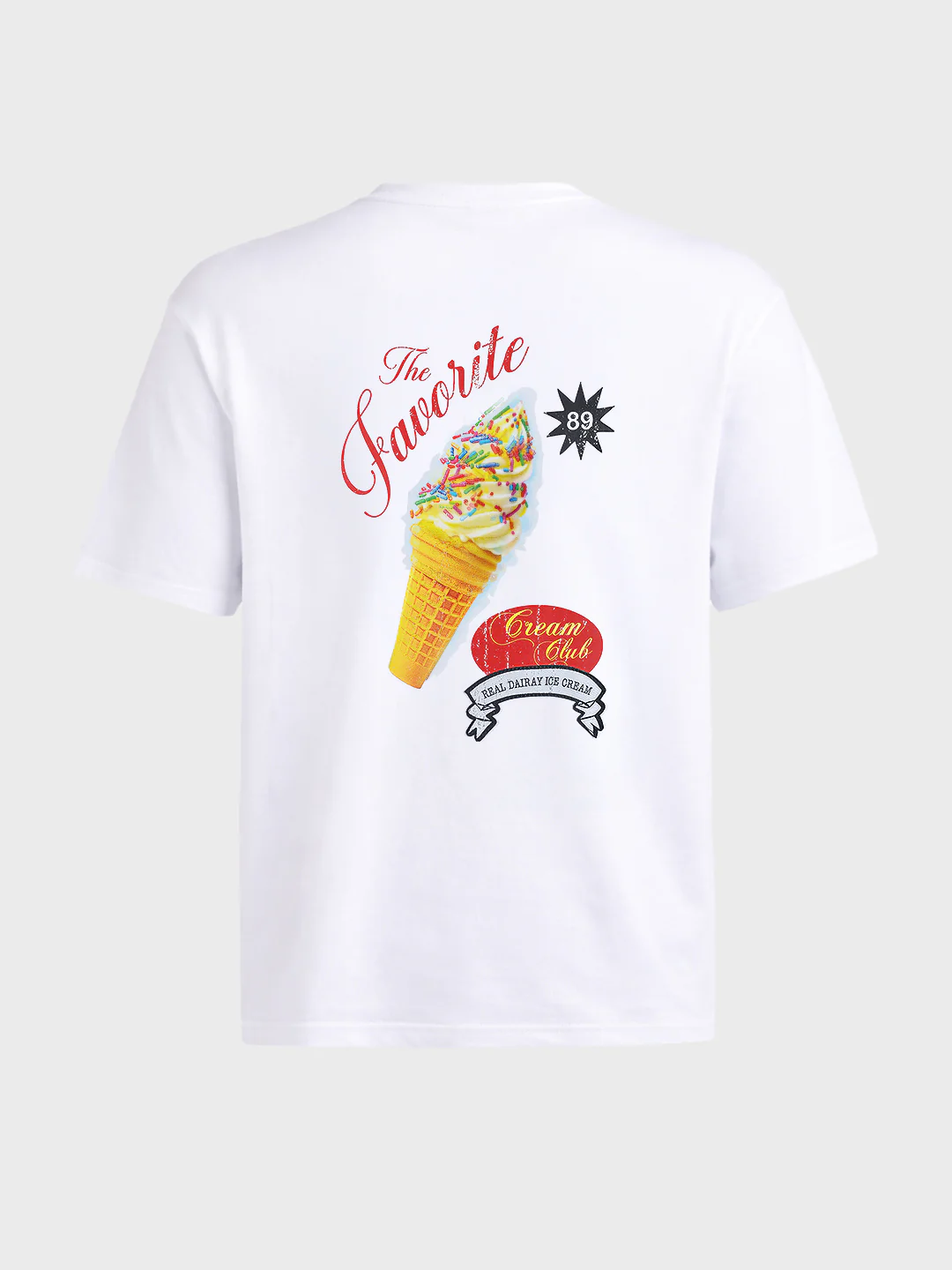 Men's White Relaxed Fit Printed Casual T-Shirt - Image 7