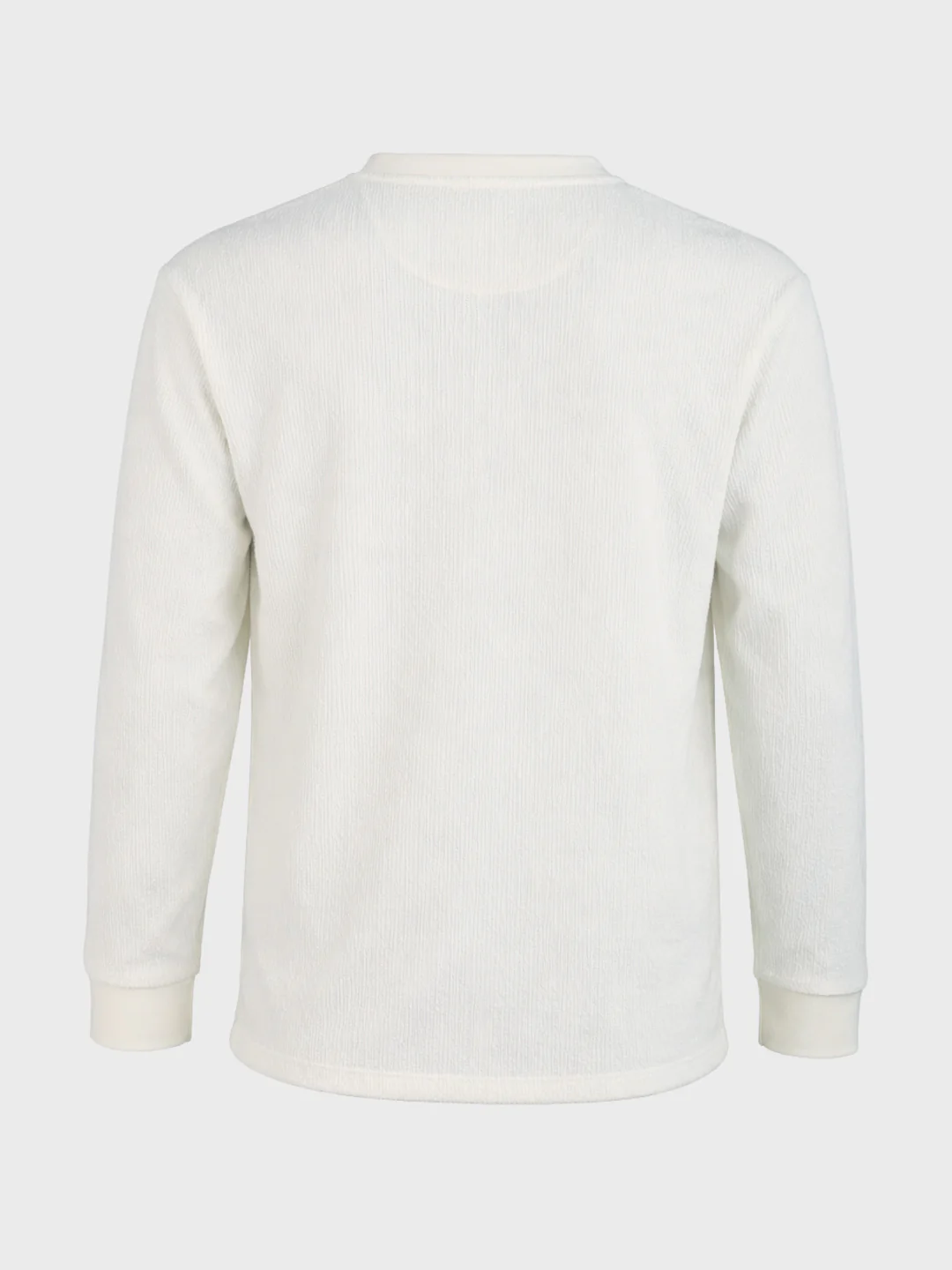Men's White Relaxed Fit Solid Casual T-Shirts - Image 7