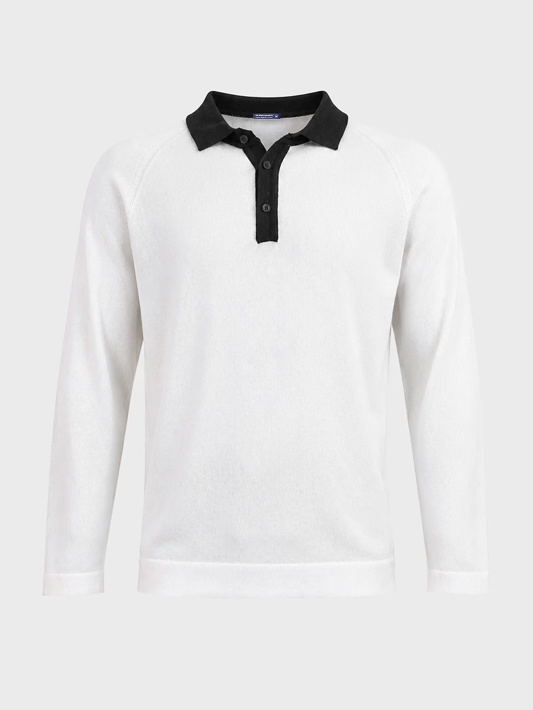 Men's White Slim Fit Solid Casual Polos T-Shirt - Image 6