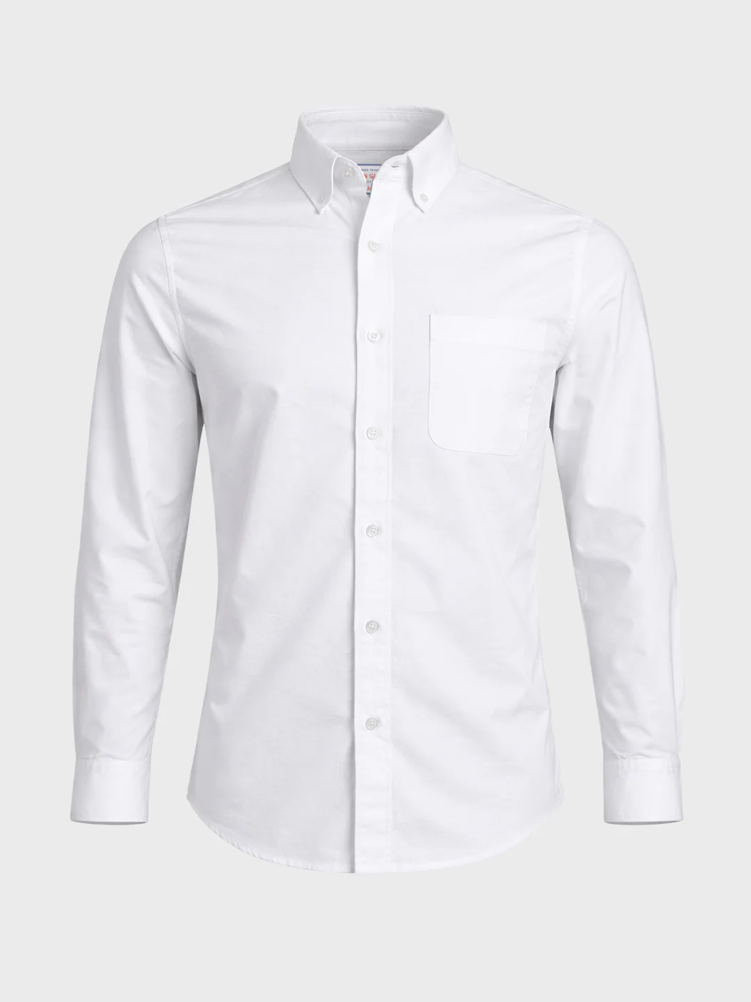 Men's White Slim Fit Solid Casual Shirt - Image 6