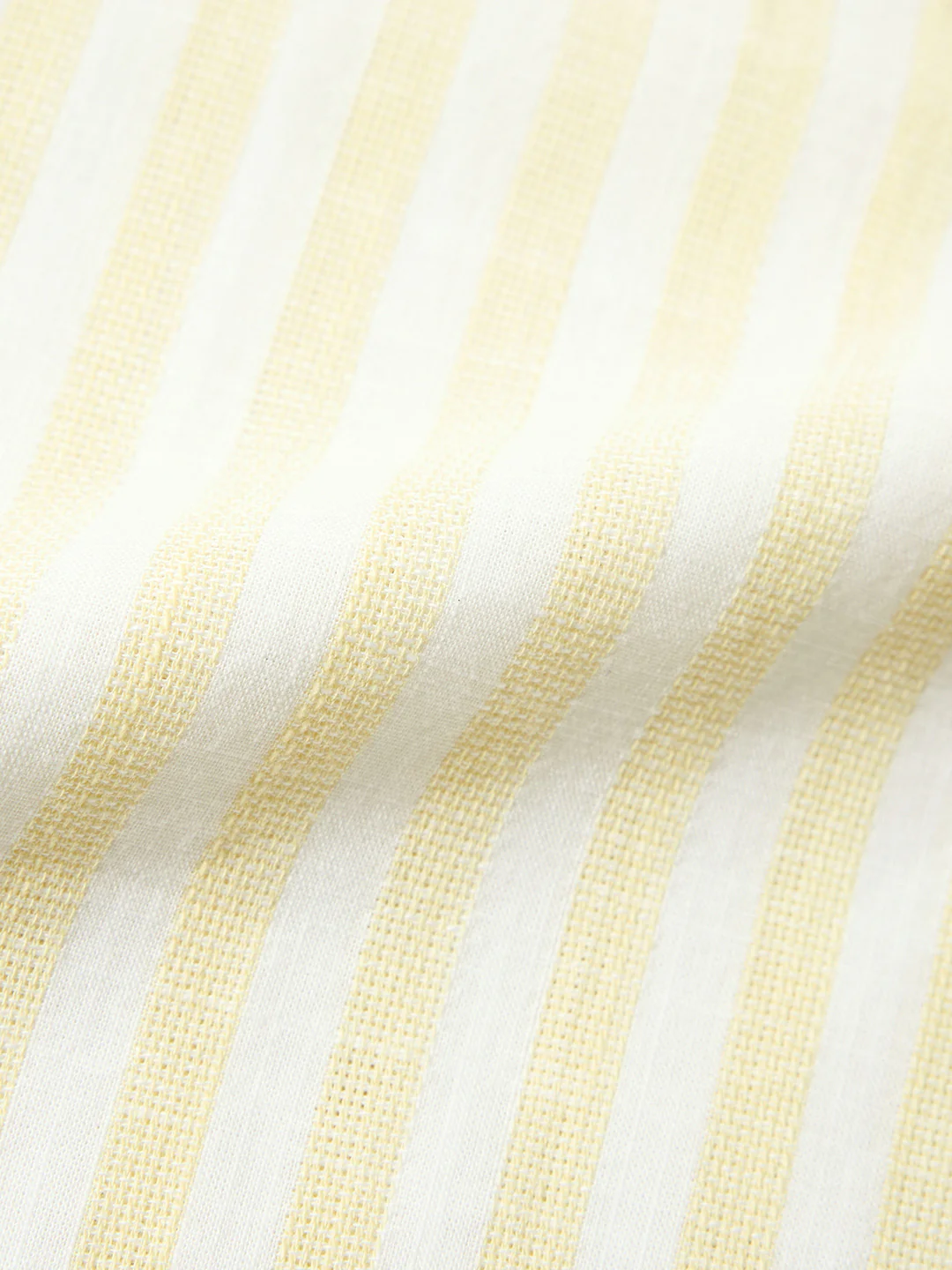 Men's Yellow Super Relaxed Fit Vertical Stripes Casual Shirt - Image 8