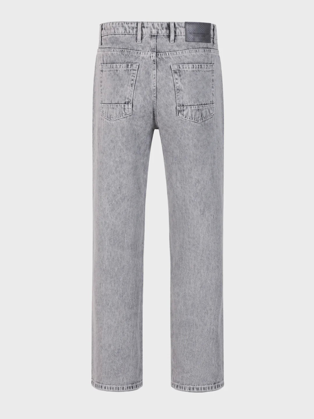 Men's Light Grey Regular Fit Solid Casual Jeans - Image 8