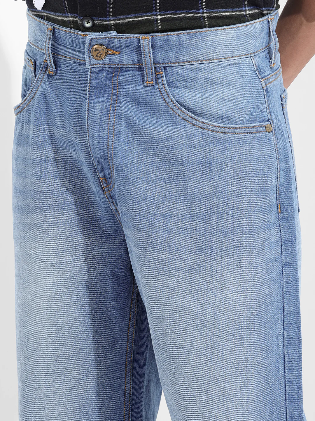 Men's Blue Relaxed Fit The Eternity Series Jeans - Image 11