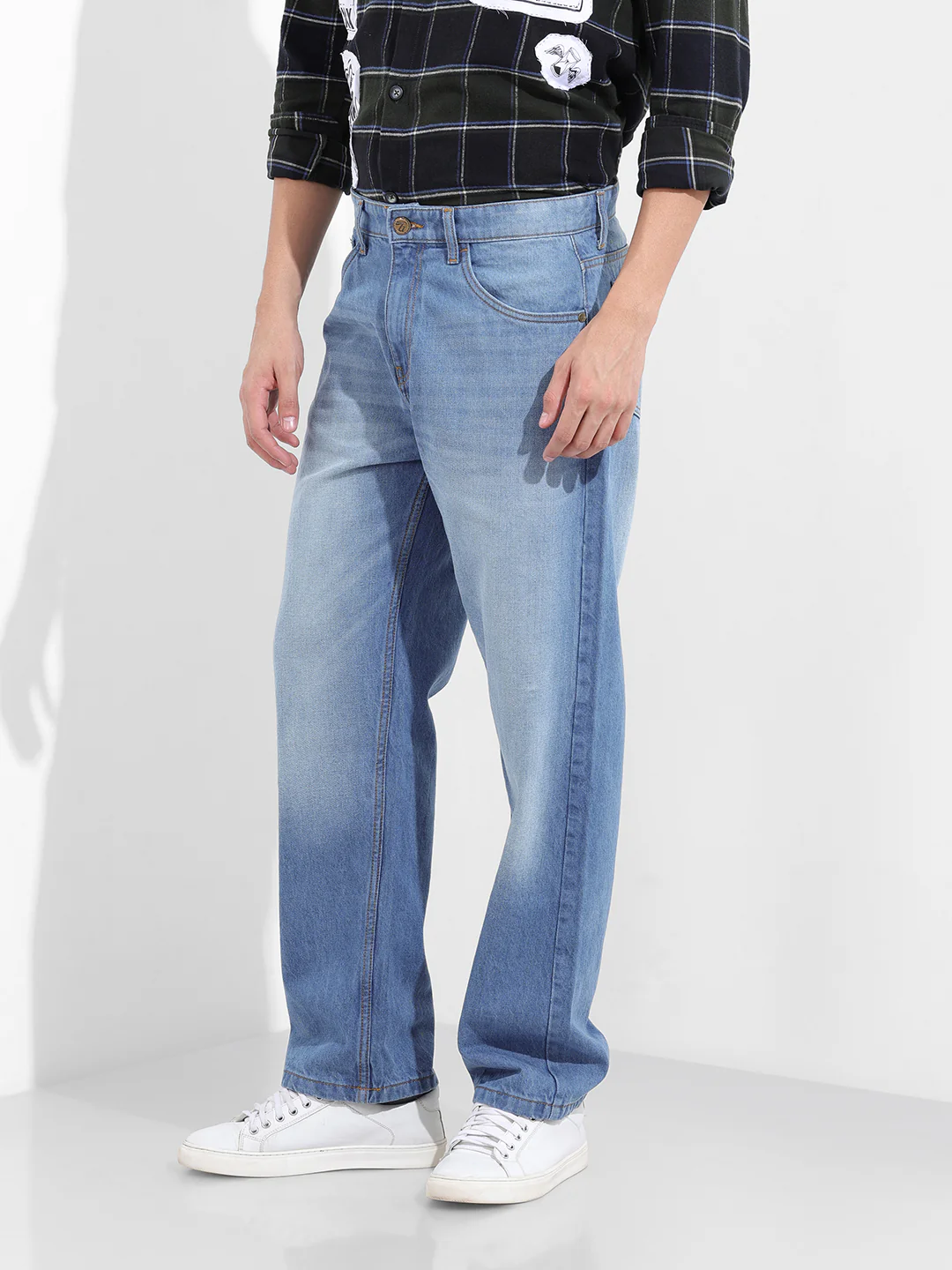 Men's Blue Relaxed Fit The Eternity Series Jeans - Image 9