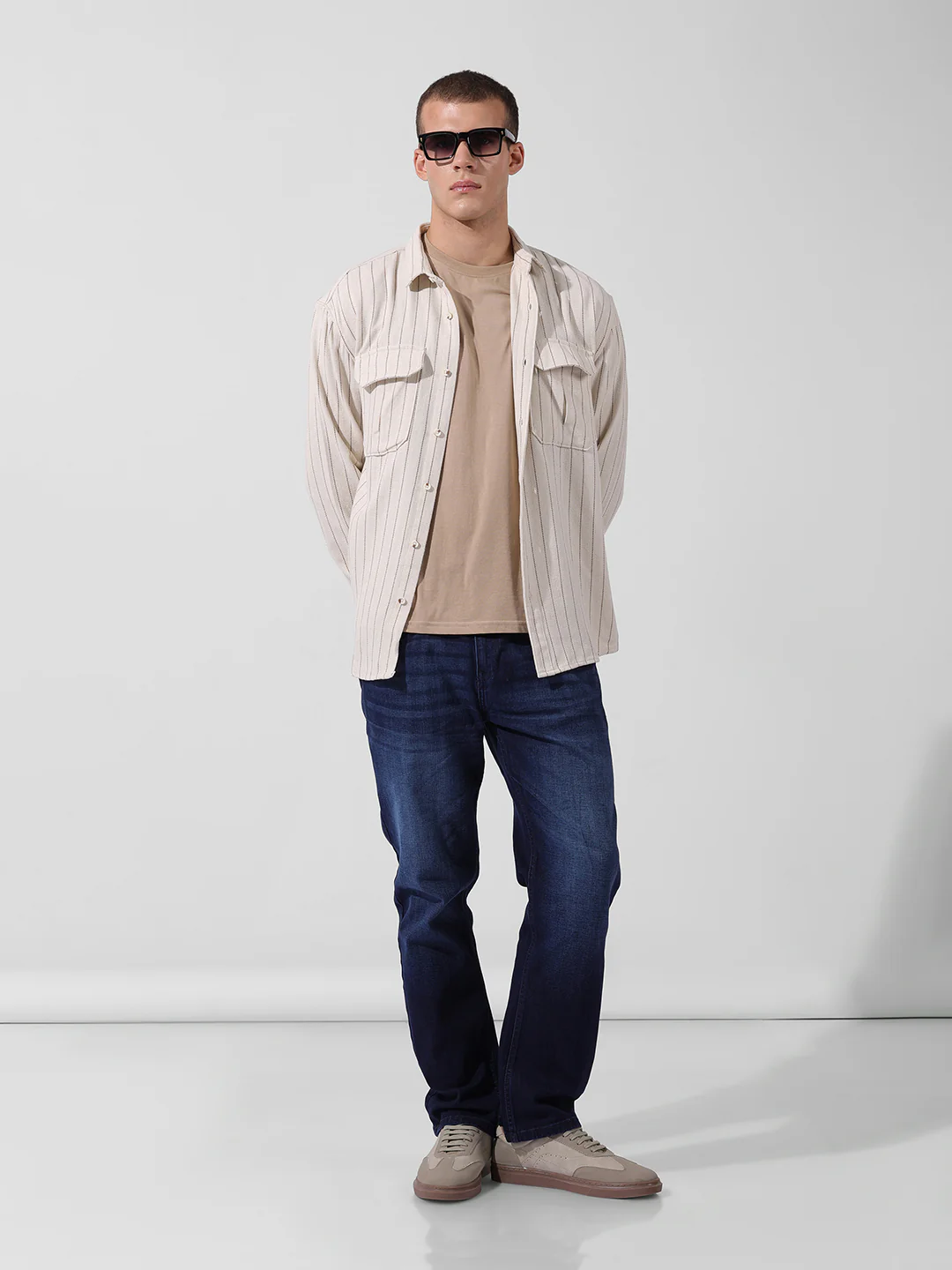 Men's Blue Regular Fit Casual Jeans - Image 4