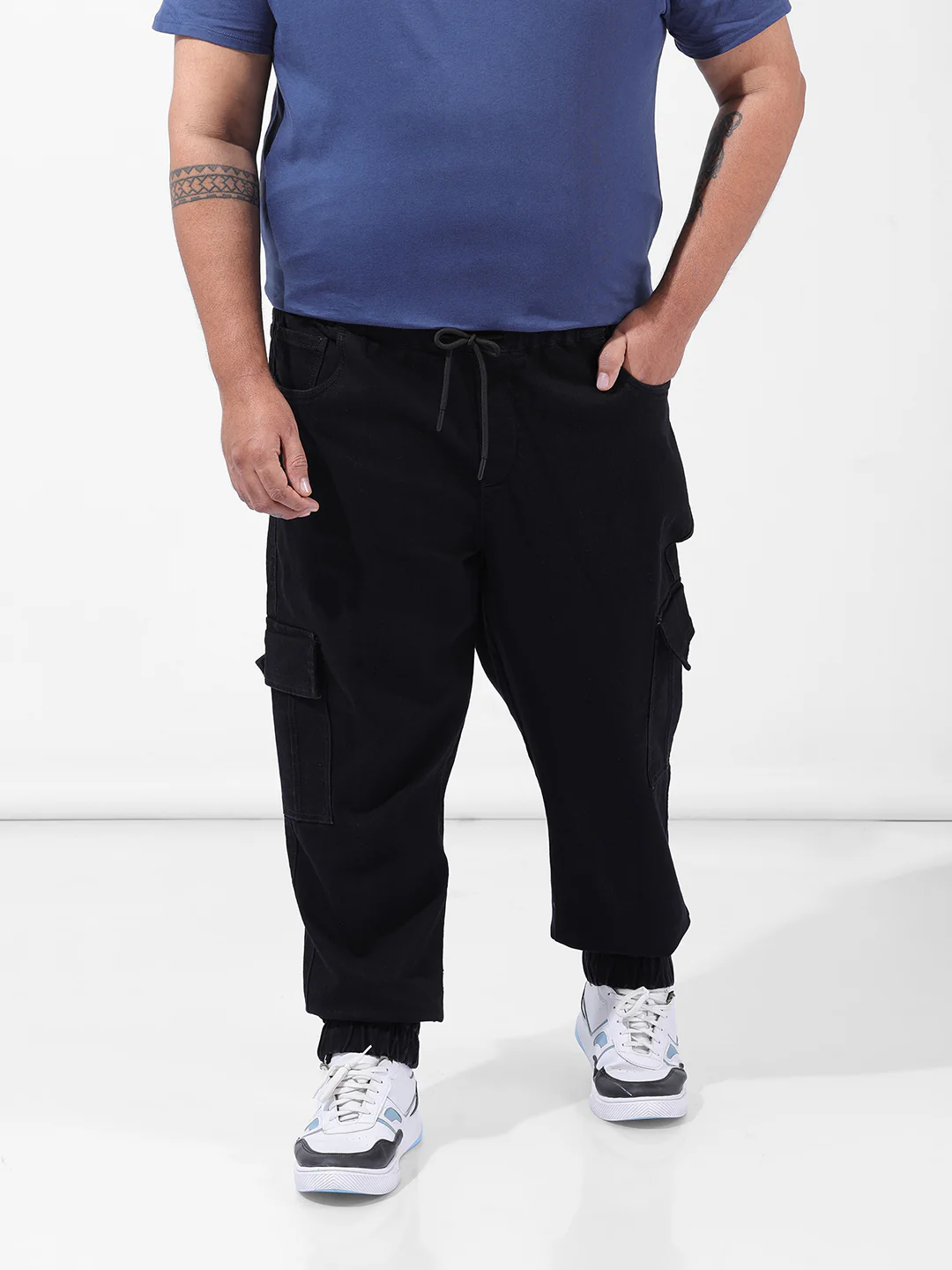 Men's Black Regular Fit Casual Jeans