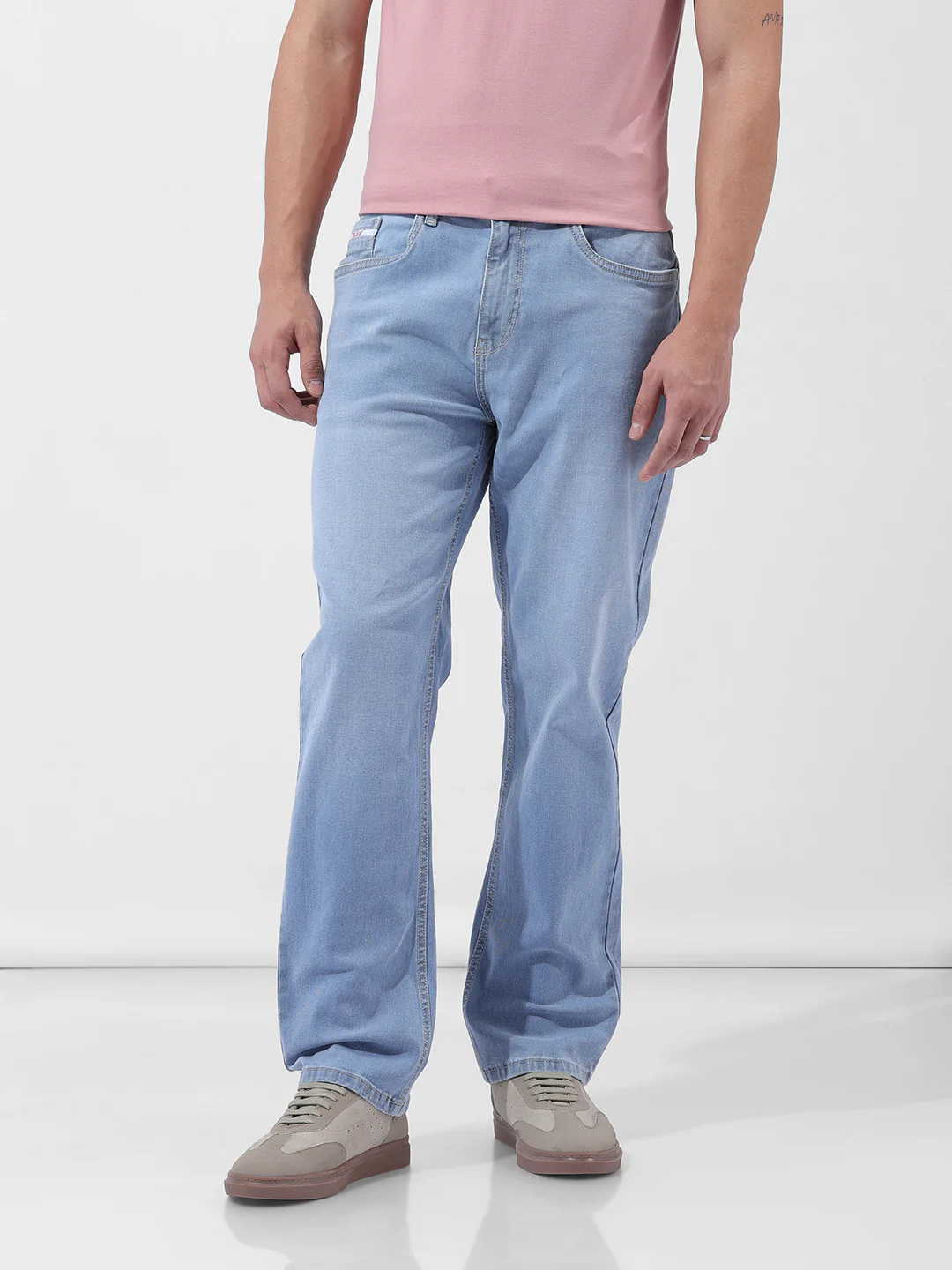 Men's Blue Regular Fit Casual Jeans