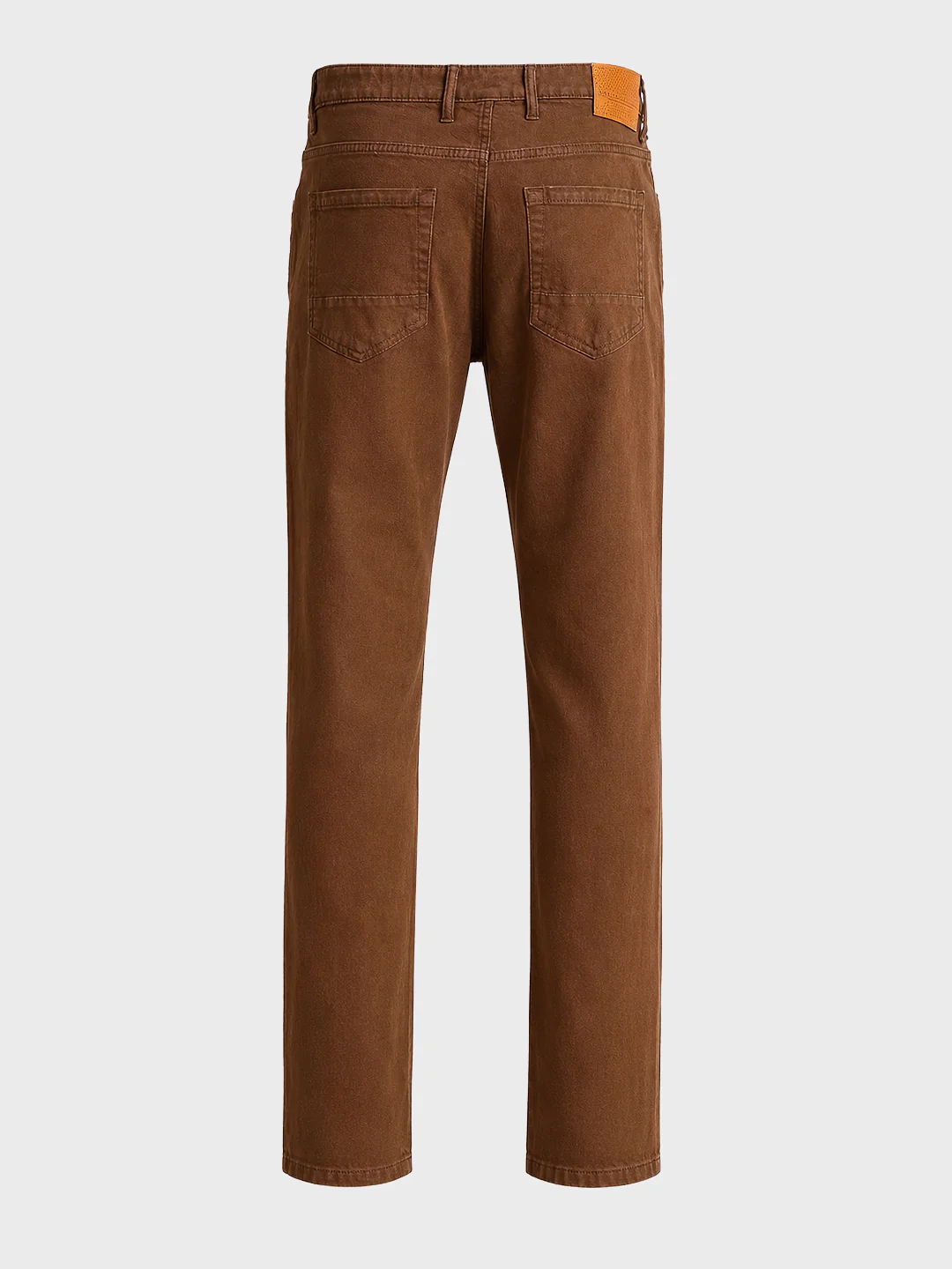 Men's Brown Slim Fit Casual Jeans - Image 8